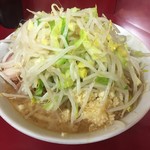 ラーメン二郎 - 小ラーメン+ヤサイ+ニンニク(170217)