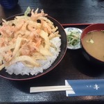 漁師家 幸 - エビかき揚げ丼