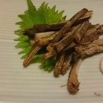 天ぷら千鳥 - 海茸の焼き物
