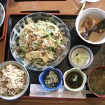 北谷ダイニング - ゴーヤーチャンプルー定食。750円