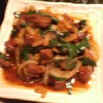 黒毛和牛 焼肉 広尾苑 - レバニラ炒め