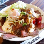 CAFE29 - 2016年12月　ローストビーフ丼ダブル【1600円】