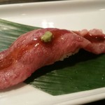 Marbled grilled meat Sushi
