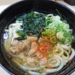 玄海うどん - かしわうどん360円