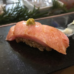 鮨松榮 - 砂ずり（マグロの腹）