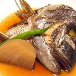 日本料理 楮山 - ランチ定食 1200円 の鯛のかぶと煮