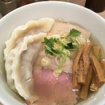 Menya zeroshiki - 茹で餃子の入った鶏そば('17/02/22)