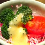 日本料理 楮山 - ランチ定食 1200円 のサラダ