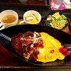 プチカフェ - 日替わりランチ700円
この日はオムハヤシ