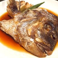 日本料理 楮山 - ランチ定食 1200円 の鯛かぶと煮