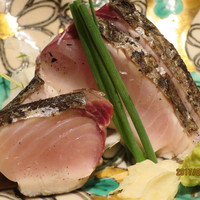 銀座 よし澤 - 鰆の藁焼きアップ