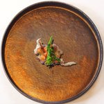 フレンチ サクラ - ランチコース 5832円 の烏賊のフリット トマトと菜の花添え