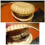 大どころ - ◆黒豆アイス最中。 最中の皮は炙ってありパリッと香ばしい食感がいいですね。