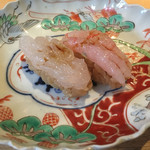 鮨し人 - 甘海老と白海老の昆布〆