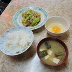 Hinode Shiyokudou - 野菜炒め定食（600円）2017年2月