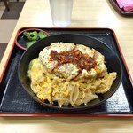 名代 箱根そば - 超厚切りハムカツ丼 340円（ ’17.02）