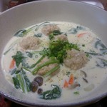 讃岐うどん あ季 - □鶏団子クリームシチューうどん 900円(内税)□をアップで。