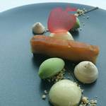 モダンフレンチ 「コラージュ」 - タルトタタン 青りんごと大葉