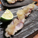 ROBATA ET VINS PETORO - サバマリネ串。