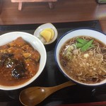 更級屋 - マーボーなす丼セット