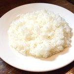 かつれつ四谷たけだ - カキバター焼定食 1450円 のライス