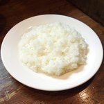 かつれつ四谷たけだ - カキバター焼定食 1450円 のライス