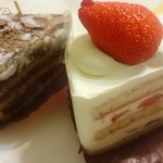 Patisserie tartelette - ショートケーキとチョコレートケーキ