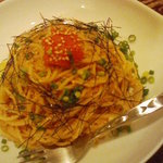 マーカーズカフェ - 明太子とたらこのパスタ。