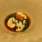 鮨 さいとう - 鱈白子のポン酢2