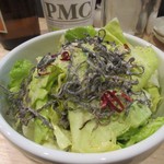 想作ダイニング 縁 - キャベツの塩昆布添え、妻にメニュー決めて貰ったらヘルシーなメニューばかりになってしまいました。
