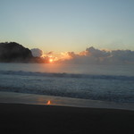 なごみ詩 - 弓ヶ浜の日の出　2017.2