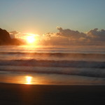 なごみ詩 - 弓ヶ浜の日の出　2017.2