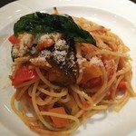 月とパスタ - 野菜たっぷり農家風ｽﾊﾟｹﾞｯﾃｨのｱｯﾌﾟ