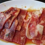 Yakiniku Reimen Yamanakaya - ランチお肉。