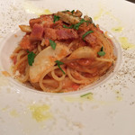 創作イタリアン Gemelli - ベーコンときのこのトマトクリームスパゲッティーニ