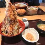 Komefuku - 2017年2月　大海老天丼（1290円）