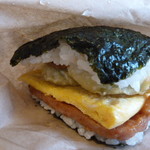 ポークたまごおにぎり本店 - ナーベラー天&油味噌のポークおにぎり①