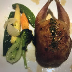 ラシェリール - ヴァンデ産ウズラのフォアグラ詰め シンプルなジュ