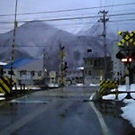 紅葉寿司 - 踏切遠景