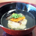 松川 - お椀　帆立真丈　このこ　きくらげ