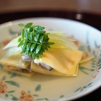 松川 - 蛤の筍挟み　ふき
