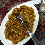 ジャヴァン・レストラン - ミルザ・ガサミ Mirza Ghasemi 　茄子とニンニクの炒め物