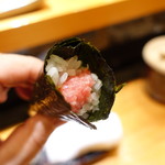 天寿し - ネギトロ手巻き