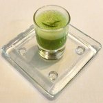 ラ・リューン - メニューＡ 2625円 のグリーンアスパラガスの温製スープ