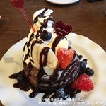 Living cafe - 期間限定バレンタインパンケーキ