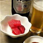 来々軒 - 【201701】お通しのマグロ