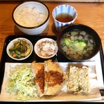 創や - 日替わりランチ ハムカツポテトサラダフライ @1,000円