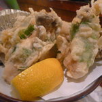 Izakayamaido - 牡蠣の天ぷら♪