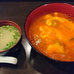 桂林 - フワフワ炒め玉子のエビチリソースかけ丼♪