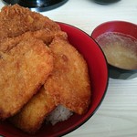 からあげ 伊達屋 - 伊達のたれカツ丼(650円) カツ丼&スープ